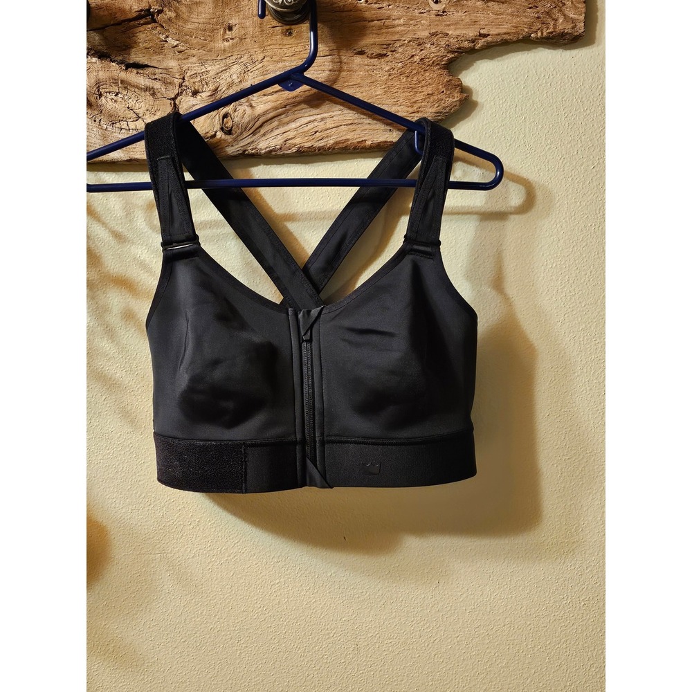 Shefit Ultimate Sports Bra Black High Impact Front Zip Size 1 Luxe 110003